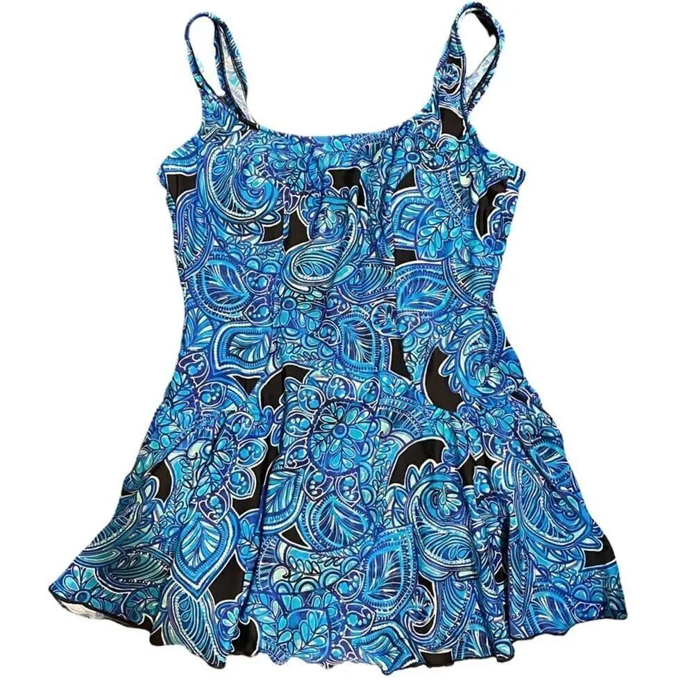 Maxine Of Hollywood Full Skirt One Piece Bathing